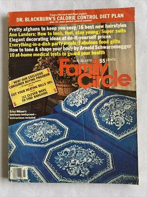 1979 November 20 Family Circle Magazine Thanksgiving In America’s Hand (MH892) Foto 1 de 3