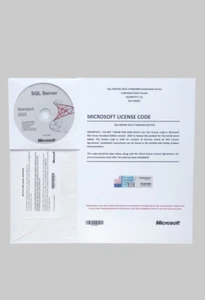 SQL Server 2022 Standard Unlimited Cores & unlimited User CALs License & DVD - Picture 1 of 4