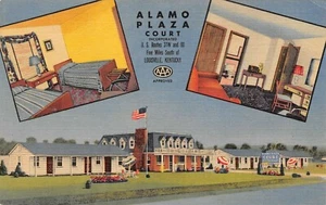 Alamo Plaza Court Roadside Route 31W & 60 Louisville,KY Vtg 1930's Postcard - Picture 1 of 2