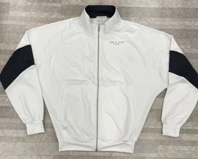 Jaqueta de pista Rag & Bone Petra gola tartaruga branca/preta nova sem etiquetas tamanho: pequena - Imagem 1 de 4