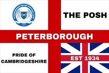 PETERBOROUGH FLAG. 5FT x 3FT. BRAND NEW. FREE DELIVERY