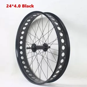 20 26 Inch Fat Snow Bike Wheel Set Super Wide Disc Brake for Rotary Flywheel - Picture 1 of 14