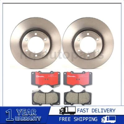 Front Brake Pads Brake Rotors For Lexus GX470 2009 2008 2007 2006 2005 2004 2003 - Image 1 of 4
