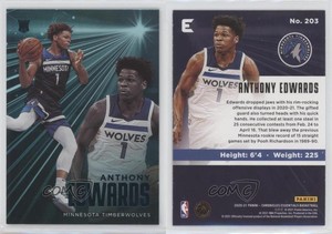2020-21 Panini Chronicles Essentials Teal Anthony Edwards #203 Rookie RC