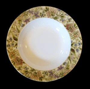 Beautiful Wedgwood Floral Tapestry Rimmed Soup Bowl - Picture 1 of 3
