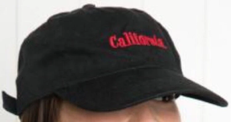 Gorra Brandy Melville Negra Katherine California Bordada Nueva Etiqueta Nueva Con Etiquetas Foto 1 de 1