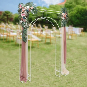 Wedding Arch Ceremony Square Metal Balloon Arch Stand for Wedding Birthday Party - Picture 1 of 17