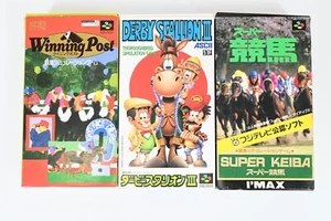Super Famicom SFC Winning Post & Derby Stallion 3 & Super Horse Racing - Picture 1 of 5