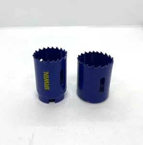 LOT OF 2----IRWIN 1 3/8" and 1-3/4" BI-METAL HOLE SAWS  FREE SHIPPING a - Picture 1 of 4
