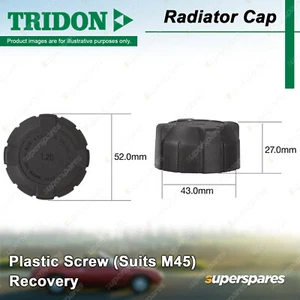 Tridon Radiator Cap for Land Rover Defender 90 110 Freelander DI XIE ES MY02 - Picture 1 of 4