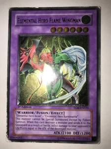 Yu-Gi-Oh! TCG Elemental Hero Flame Wingman The Lost Millenium TLM-EN035 1st.MP - Picture 1 of 4