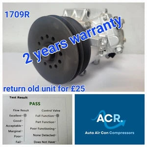 TOYOTA AVENSIS 2.0 PETROL FEB 2009 TO JUN 2015 AIR CON COMPRESSOR 1709R - Picture 1 of 5