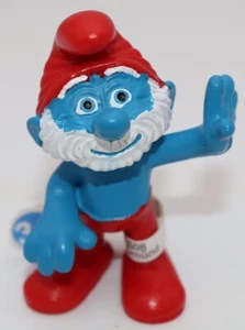 Smurfs Movie - Papa Smurf Figure PVC Figurine Schleich Peyo 2012 - WITH TAG - - Picture 1 of 7