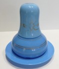 Belle CARAFE DE NUIT Ancienne en Opaline bleue XIXème siècle - Charles X