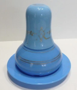 Belle CARAFE DE NUIT Ancienne en Opaline bleue XIXème siècle - Charles X - Picture 1 of 7