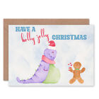 Wee Wild Monsters Marigold Gingerbread Christmas Blank Greeting Card W/ Envelope