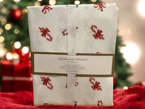 Mantel de bastón de caramelo de Navidad para cupcakes y cachemir 60” x 120” oblongo NUEVO - Imagen 1 de 3