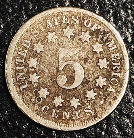 1868 Shield Nickel 5c Five Cent 5 Coin USA Old Unique Rare Collectible Coins Cover