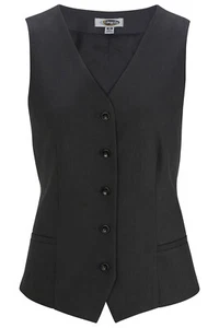Edwards Womens Synergy Washable High-Button Vest - 7526 FREE SHIPPING! - Picture 1 of 4