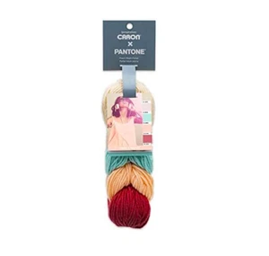 Caron Pantone X Peach Bluff Parfait 5-Color Knitting & Crochet Yarn - Picture 1 of 2