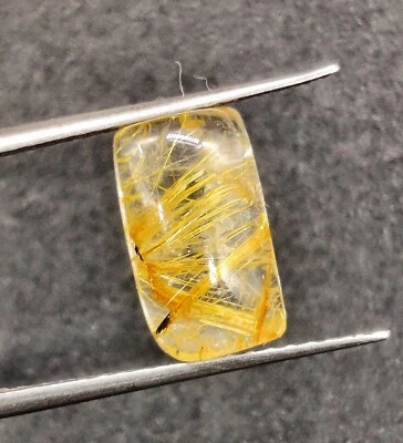 Natural Golden Routile Gemstone Cabochon Top Quality Rutile Rectangle Shape - Image 1 of 4