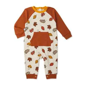 Way To Celebrate Baby Boys Long Sleeve Romper 0-3M - Picture 1 of 3