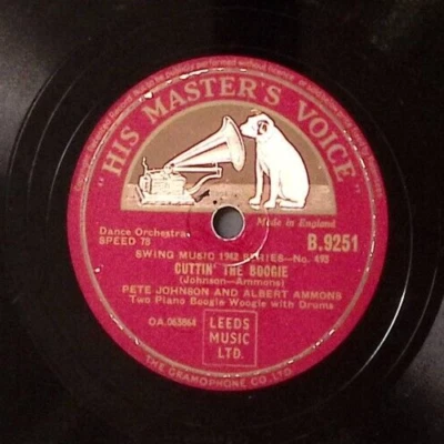 PETE JOHNSON ALBERT AMMONS CUTTIN' THE BOOGIE/BARREL HOUSE BOOGIE 78 RPM 178-84 Foto 1 de 3