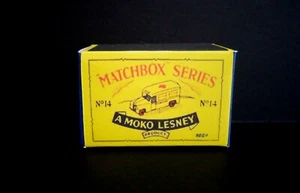 Matchbox Lesney No.14a Daimler Ambulance - Reproduction Box (Box only) - Picture 1 of 3
