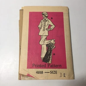 Printed Pattern 4619 Size 14 Misses' Pants Dress Tunic Mail Order - Picture 1 of 3