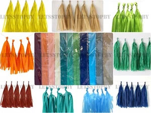 5x Papier Tissue Quaste Girlande Bommel hängend Hochzeit Home Decor Banner Zubehör - Bild 1 von 14