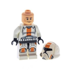 1x LEGO Mini Figurine Star Wars Republic Trooper White Helmet 75001 11219pb01