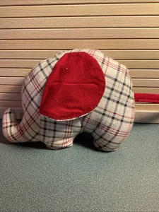 Handgefertigter Stofftier Flanell Elefant - Bild 1 von 3