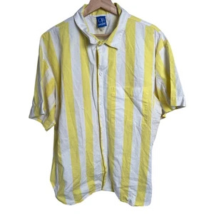1987 Ocean Pacific Large Vertical Stripe Surf Lounge Shirt - Picture 1 of 7