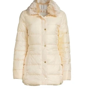 Barbour Fortmartine Faux Fur Quilted Modern Heritage JACKET US 4 MSRP $350 - Picture 1 of 17
