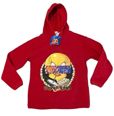 Sudadera roja Tweety Bird para niñas talla 7/8 Looney Tunes nueva con etiquetas de colección 1997 Foto 1 de 4