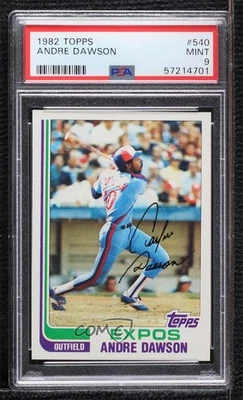 1982 Topps Andre Dawson #540 PSA 9 MINT HOF - Image 1 of 2