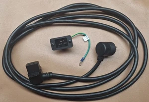 12' Power Cord & Inlet Receptacle Precor 9.31 9.33 9.33i 9.35 9.35i Treadmill  - Picture 1 of 2