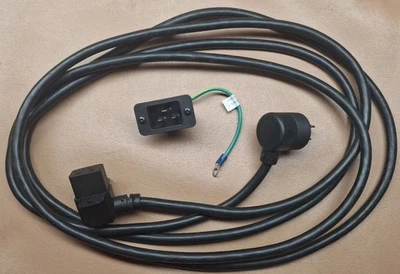 12' Power Cord & Inlet Receptacle Precor 9.31 9.33 9.33i 9.35 9.35i Treadmill  - Image 1 of 2