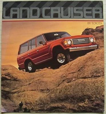 TOYOTA LAND CRUISER LF USA Sales Specification Leaflet For 1986 #P/5-277 (8/85) - Image 1 of 2