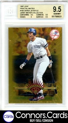 Derek Jeter BGS 9.5 1997 Leaf #165 Fractal Matrix SP New York Yankees - Image 1 of 2