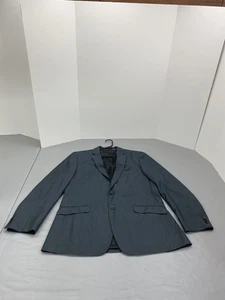Kenneth Cole Reaction Blazer Herren 44 L grau Zwei Knopf Anzug Jacke Kerb Revers - Bild 1 von 10