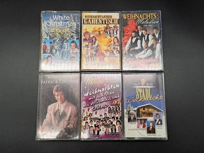 6x Mc Kassetten Musik Kassetten Weihnachten Konvolut Weihnachtslieder gut - Bild 1 von 2
