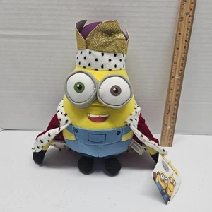 Peluche Minions KING BOB - Cattivissimo Me 10" Peluche Universale - NUOVO NUOVO CON ETICHETTE - Foto 1 di 7