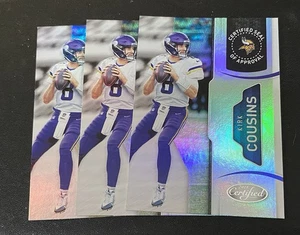 Kirk Cousins, 2018 Certified, 3 Card Lot, Minnesota Vikings  - Bild 1 von 2