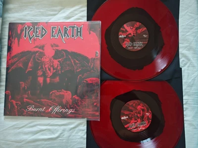 ICED EARTH BURNT OFFERINGS 12"DOUBLE BLACK IN RED VINYL LP NEW - Image 1 of 2