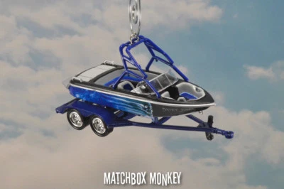 Waterski Wakebord Boat Custom Christmas Ornament Mastercraft Moomba Supra Action - Image 1 of 4