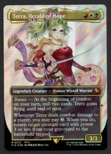 ***Surge FOIL Borderless Terra, Herald of Hope*** MTG Final Fantasy Kid Icarus - Picture 1 of 3