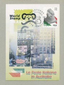 LE POSTE ITALIANE IN AUSTRALIA CARTOLINA FILATELICA 1999 MAXI CARD - Bild 1 von 1