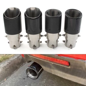 Tubo di Scarico Acciaio Inox Silenziatore Inter 76mm Tondo Scarico Auto Punta di Scarico - Foto 1 di 28