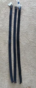 GAP black stretch mens belt New w tags leather trim orig $29.99 each=$90 - Picture 1 of 6